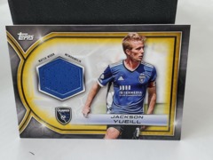 2023 Topps Gold MLS Relic 45/50 Jackson Yueill #R-JY San Jose Earthquakes