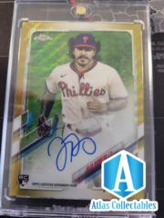 2021 Topps Chrome RC Gold Refractor Auto SP /50 Jojo Romero Phillies Rookie