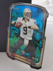 2013 Bowman Drew Brees #BDC-DBR Next In Line Die Cut Blue 19/25 New Orleans Saints