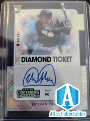 2021 Contenders Estevan Florial Diamond ROOKIE TICKET Autograph Auto Rc /15