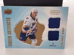 2008-09 Upper Deck Artifacts Frozen Jersey Dual Gold 56/75 Al MacInnis #FAD-AM