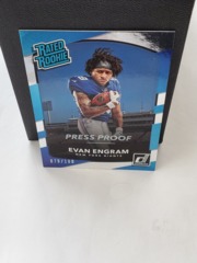 2017 Panini Donruss Rated Rookie Press Proof Silver 079/100 Evan Engram #330 RC