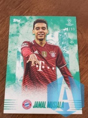 2021-22 Topps UEFA Jamal Musiala 70/99 Green Future Star