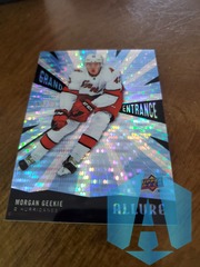 2020-21 Upper Deck Allure Grand Entrance Blue #GE6 Morgan Geekie 14/99