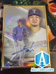 2021 Topps Gold Label Framed Auto Kohei Arihara Rookie RC FA-KA Rangers