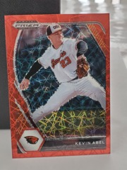 2021 Panini Prizm Draft Picks Kevin Abel #PDP195 Red Velocity Oregon State