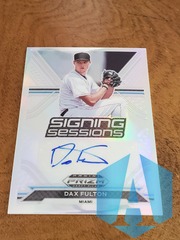 2021 Panini Prizm Draft Picks Signing Sessions Dax Fulton #SS-DF Auto