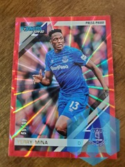 2019-20 Panini Chronicles Donruss RED Sunburst #78 Yerry Mina - Everton 48/99