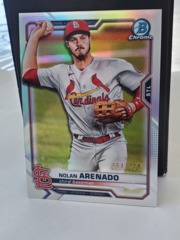 2021 Bowman Chrome Refractor 054/499 Nolan Arenado #67 Veterans