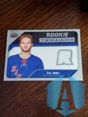 2021-22 Upper Deck Series 2 Rookie Threads Retro Zac Jones #RT-ZJ