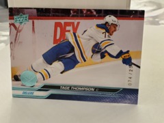 2023-24 Upper Deck Series 1 #17 Tage Thompson 074/250 Buffalo Sabres