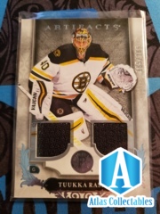 2017-18 Upper Deck Artifacts Silver Materials /165 Tuukka Rask #51