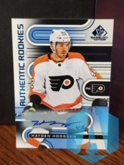 2022-23 UD SP Game Used Blue Authentic Rookies Auto Hayden Hodgson #201