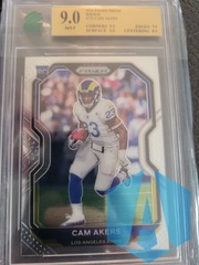 2020 Panini Prizm Cam Akers #376 - MNT 9.0 GRADED