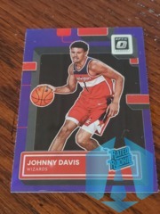 2022-23 Panini Donruss Optic Johnny Davis #206 Rated Rookie Purple Wizards