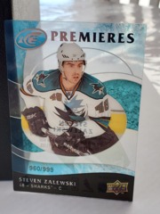 2009-10 Upper Deck Ice Premieres Acetate #132 Steven Zalewski 960/999 Sharks