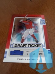 Xander Bogaerts 2021 Contenders Draft Ticket #29 Blue Foil 034/149 Boston Red Sox