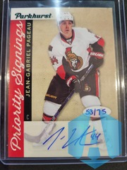 2016-17 Parkhurst Priority Signings - Jean-Gabriel Pageau PS-JP /75 AUTO