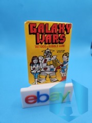 Galaxy Wars Tattoos And Bubble Gum Sealed Wax Pack - Yellow