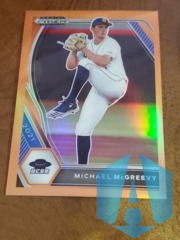 2021 Panini Prizm Draft Picks Neon Orange Prizm 17/50 Michael McGreevy #PDP18