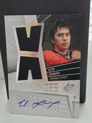 2008-09 SPx Rookies Authentic Jerseys Autograph #177 Ilya Zubov RC 396/999