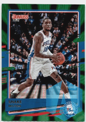 2020-21 Panini Donruss #85 Shake Milton Green Lazer Philadelphia 76ers