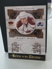 2010-11 Panini Crown Royale Heirs to the Throne Jersey 164/250 Chris Stewart #CST
