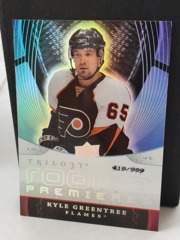 2008-09 UD Trilogy Rookie Premieres 419/999 Kyle Greentree #156