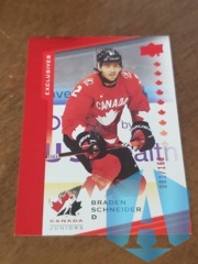 2021 Upper Deck Team Canada Juniors Exclusives 081/165 Braden Schneider #129
