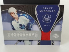 2007-08 Upper Deck Trilogy Honorary Swatches Lanny McDonald #HS-LM Jersey Maple Leafs