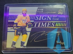 2020-21 SP SIGN OF THE TIMES Ryan Ellis AUTO /49 BLACK GOLD