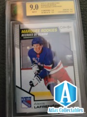 20-21 UD Marquee Rookies #650 Alexis Lafreniere MNT 9 GRADED B