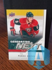 2007-08 Upper Deck Generation Next Mikko Koivu #GN25 Wild