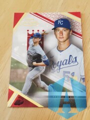 2021 Topps Gold Label Red 18/50 Brady Singer #58 Rookie RC