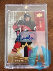 2021-22 Upper Deck Team Canada Juniors PATCH AUTO #37 Guillaume Richard 156/199