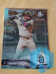 2021 Bowman Platinum Aqua Ice Foilboard 193/250 Fernando Tatis Jr #55