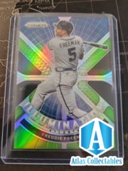 2021 Panini Prizm Blue Green Prizm /125 Freddie Freeman ILLUMINATION