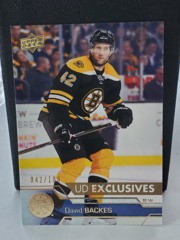 2016-17 Upper Deck Series Two Gold UD Exclusives #267 David Backes 042/100 Bruins