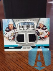 2020-21 Upper Deck Artifacts Tundra Teammates Duos 030/249 Rickard Rakell Sam Steel