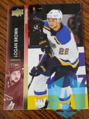 2021-22 Upper Deck Extended Exclusives #633 Logan Brown 076/100 St Louis Blues