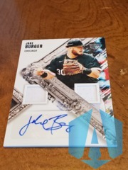 2022 DIAMOND KINGS JAKE BURGER #DMS-JB ROOKIE DUAL PATCH AUTO