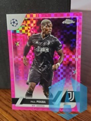 2022-23 Topps Chrome UEFA Pink X-Fractor 186/250 Paul Pogba #108