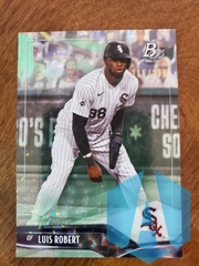 2021 BOWMAN PLATINUM LUIS ROBERT #94 SPARKLE SSP 116/299 WHITE SOX