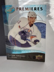 2009-10 Upper Deck Ice Premieres Acetate #1117 Taylor Chorney 0414/1999 Oilers