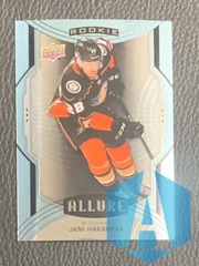 2020-21 UD Allure Sky Blue Parallel Rookie #105 Jani Hakanpaa Ducks