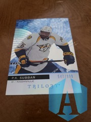 2017-18 Upper Deck Trilogy P.K Subban Blue Parallel 547/999 Nashville Predators