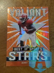 2020 Leaf Best of Sports Valiant Stars Orange 49/50 Jerry Jeudy #VS-02 Rookie RC