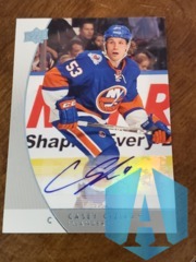 2012-13 Upper Deck Universal/GTS Promos Auto Casey Cizikas #P28 Rookie