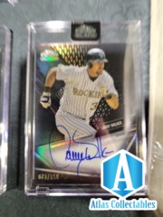 2020-21 Topps Chrome Black Larry Walker Refactor On Card Auto /150 Rockies