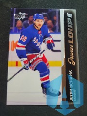 2021-22 UD Series 2 Justin Richards Jeunes Loups French Young Guns RC SP #480